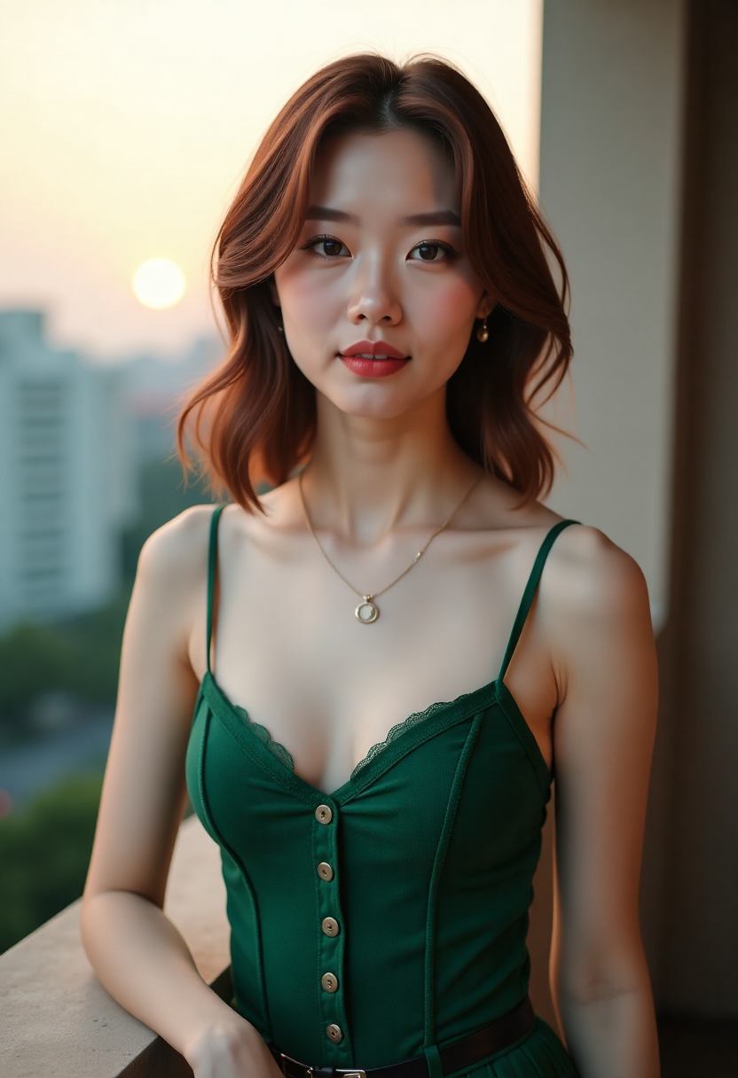 女孩在街头弹奏钢琴
